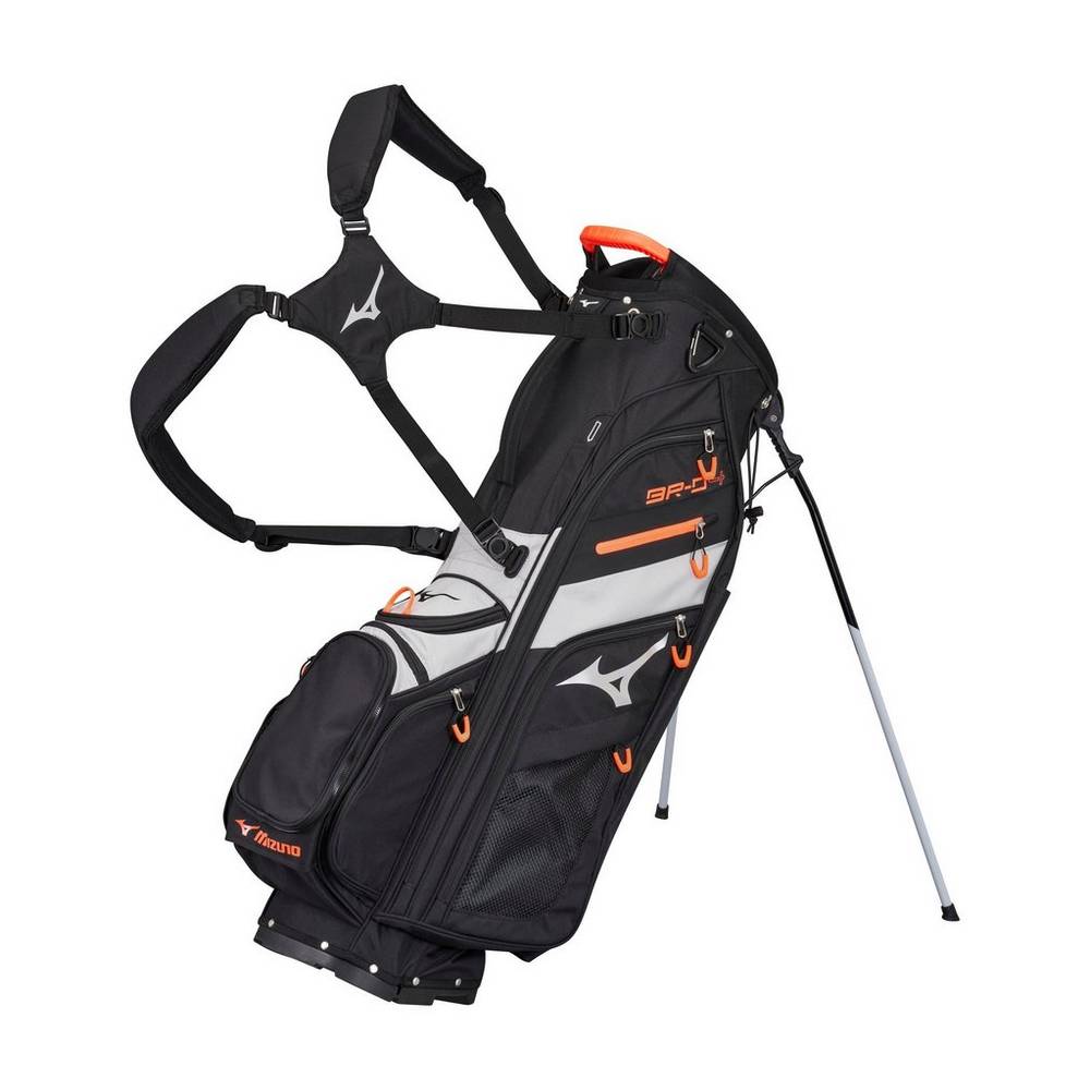 Mizuno Men's BR-D4 14-Way Stand Bag Black/Grey (240225-EFO)